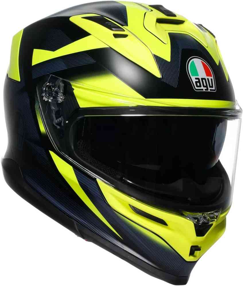 Prilba AGV K7 Glimpse Black Yellow Fluo